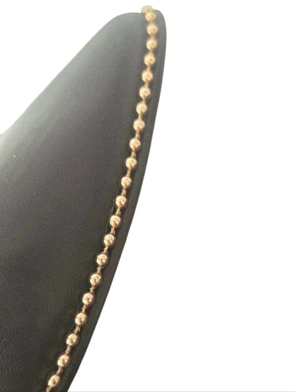 COACH Black Vae Leather Slingback Flats Skimmers Studded Size 8B - Picture 4 of 7